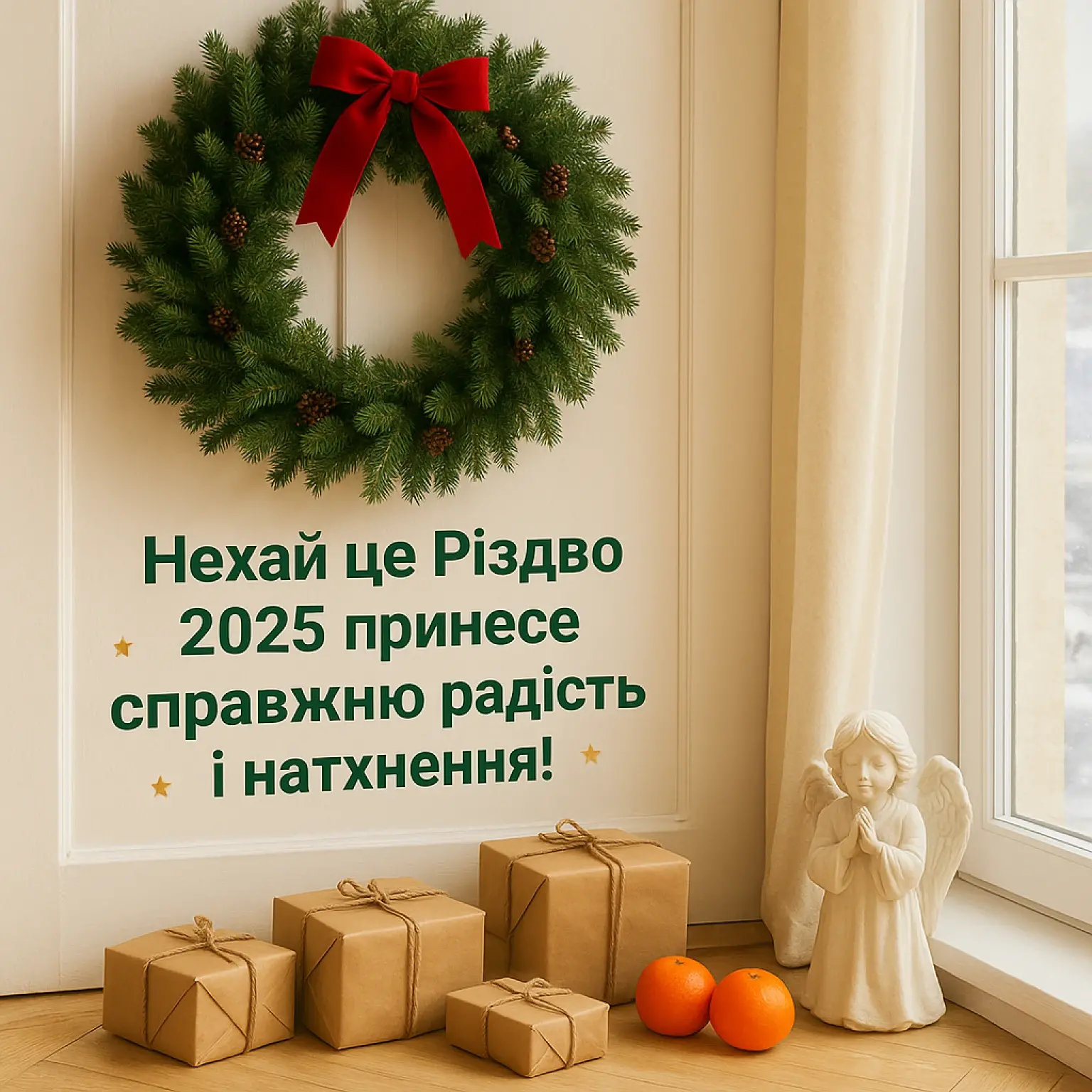 Привітання з Різдвом 2025: найкращі побажання для рідних та близьких Привітання з Різдвом 2025: найкращі побажання для рідних та близьких