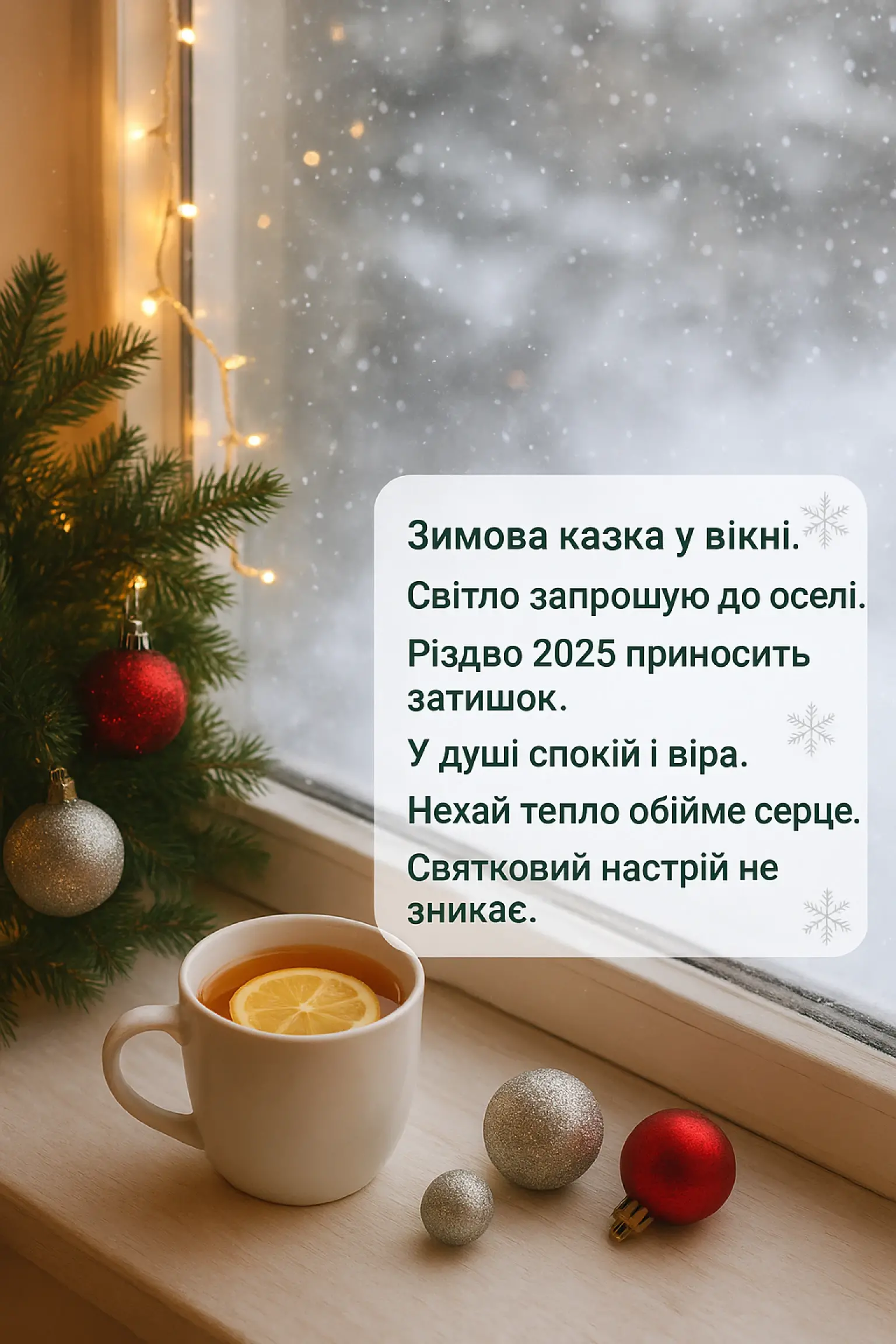 Привітання з Різдвом 2025: найкращі побажання для рідних та близьких Привітання з Різдвом 2025: найкращі побажання для рідних та близьких