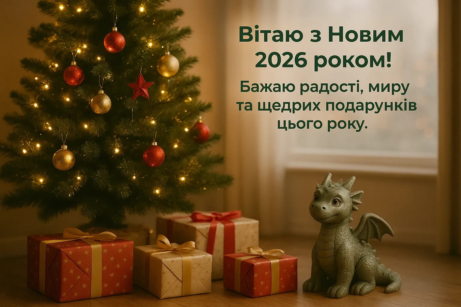 Привітання з прийдешнім Новим роком 2026: свято наближається Привітання з прийдешнім Новим роком 2026: свято наближається