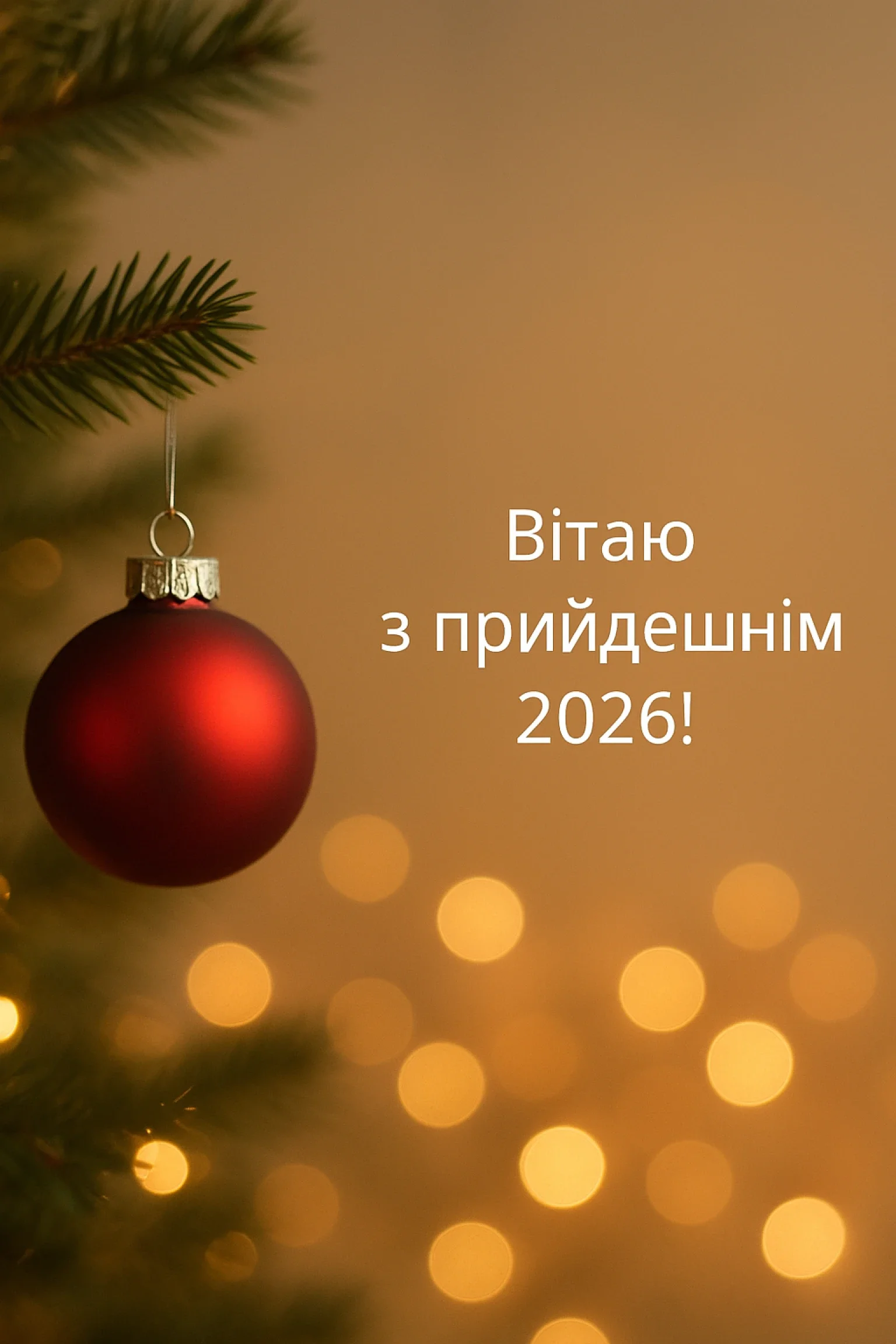 Привітання з прийдешнім Новим роком 2026: свято наближається Привітання з прийдешнім Новим роком 2026: свято наближається