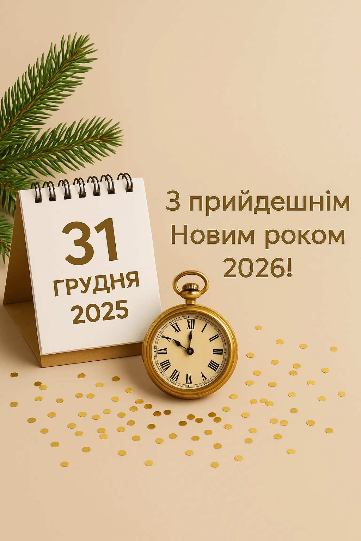 Привітання з прийдешнім Новим роком 2026: свято наближається Привітання з прийдешнім Новим роком 2026: свято наближається
