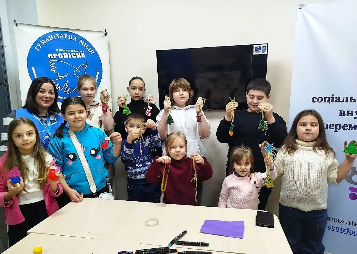 Святкова майстерня для дітей ВПО у Кам’янському