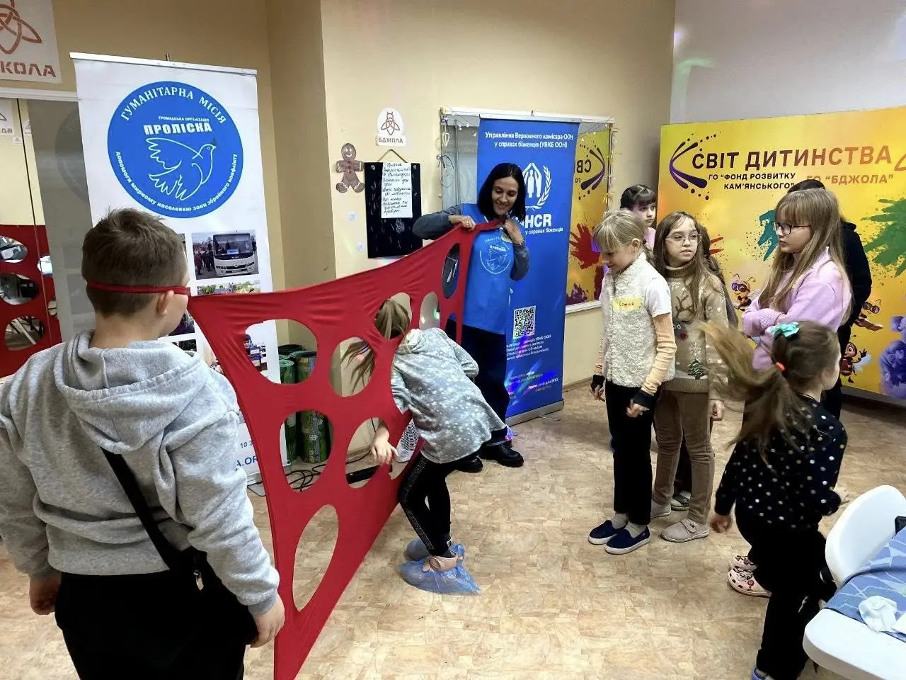 Творчий простір для дітей: у Кам’янському провели зимовий арт-тренінг