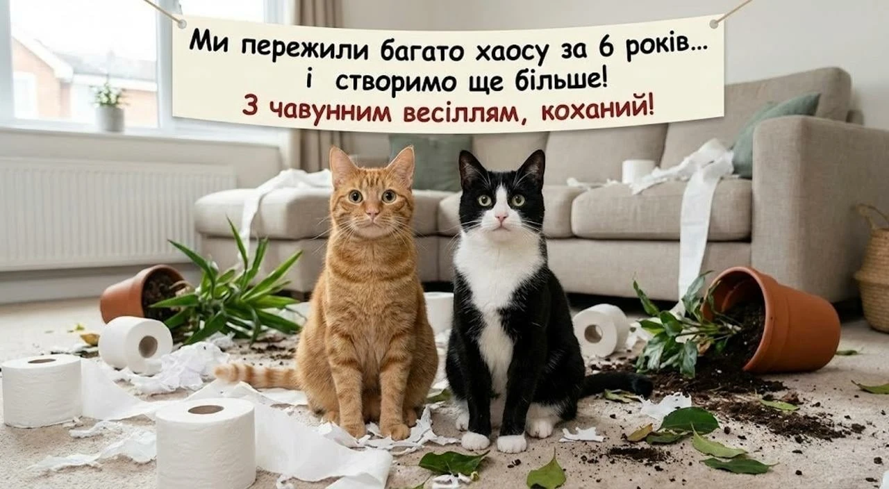 Привітання для чоловіка з 6 роками весілля