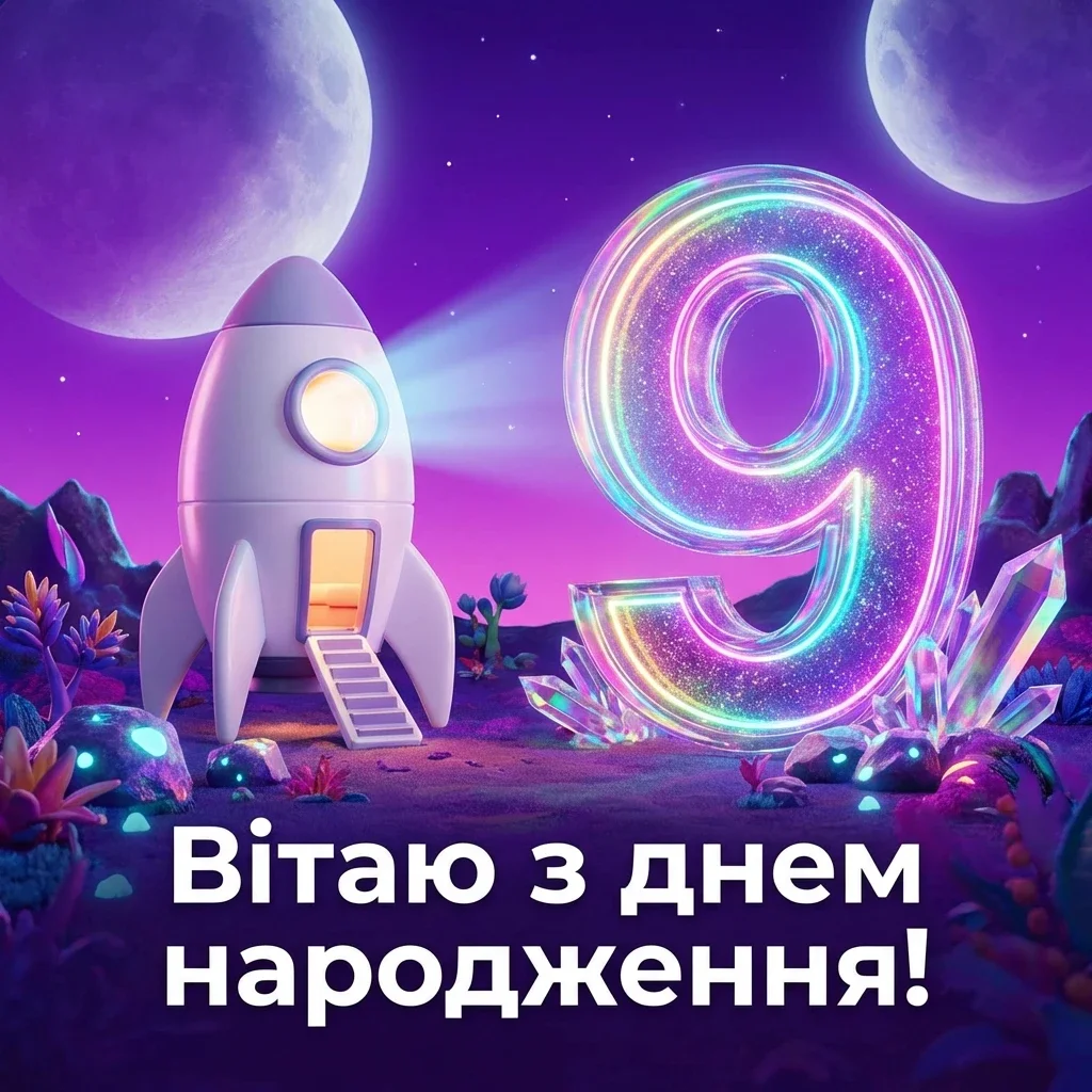 з днем народження 9 років з днем народження 9 років