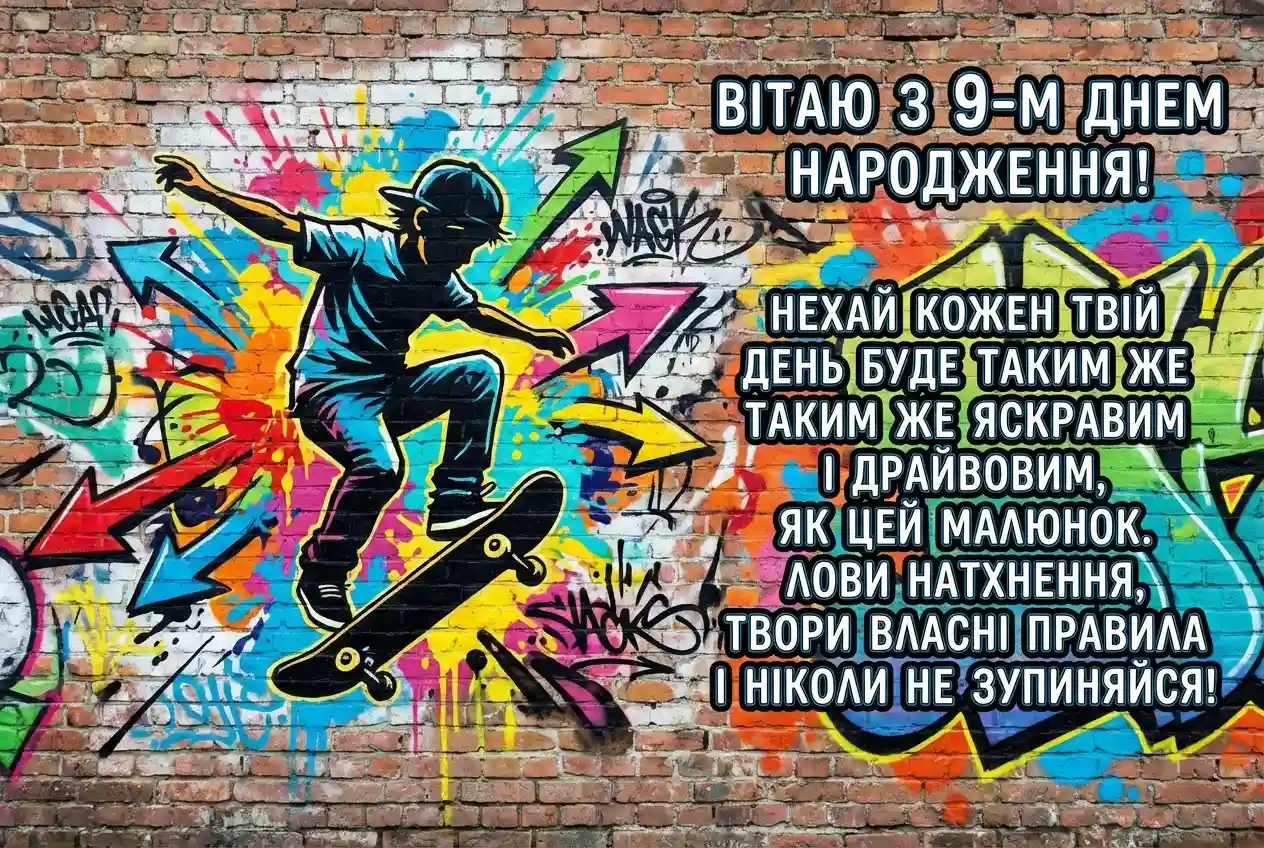 з днем народження 9 років з днем народження 9 років