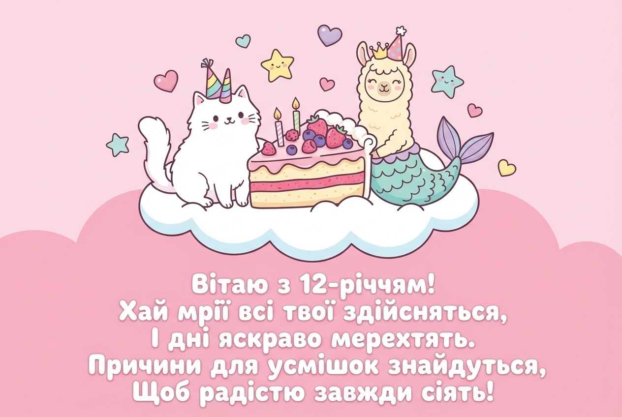 з днем народження 12 років дівчинці з днем народження 12 років дівчинці