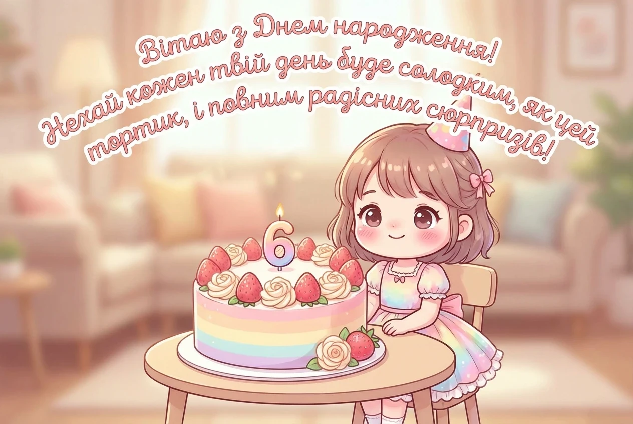 з днем народження 6 років дівчинка з днем народження 6 років дівчинка