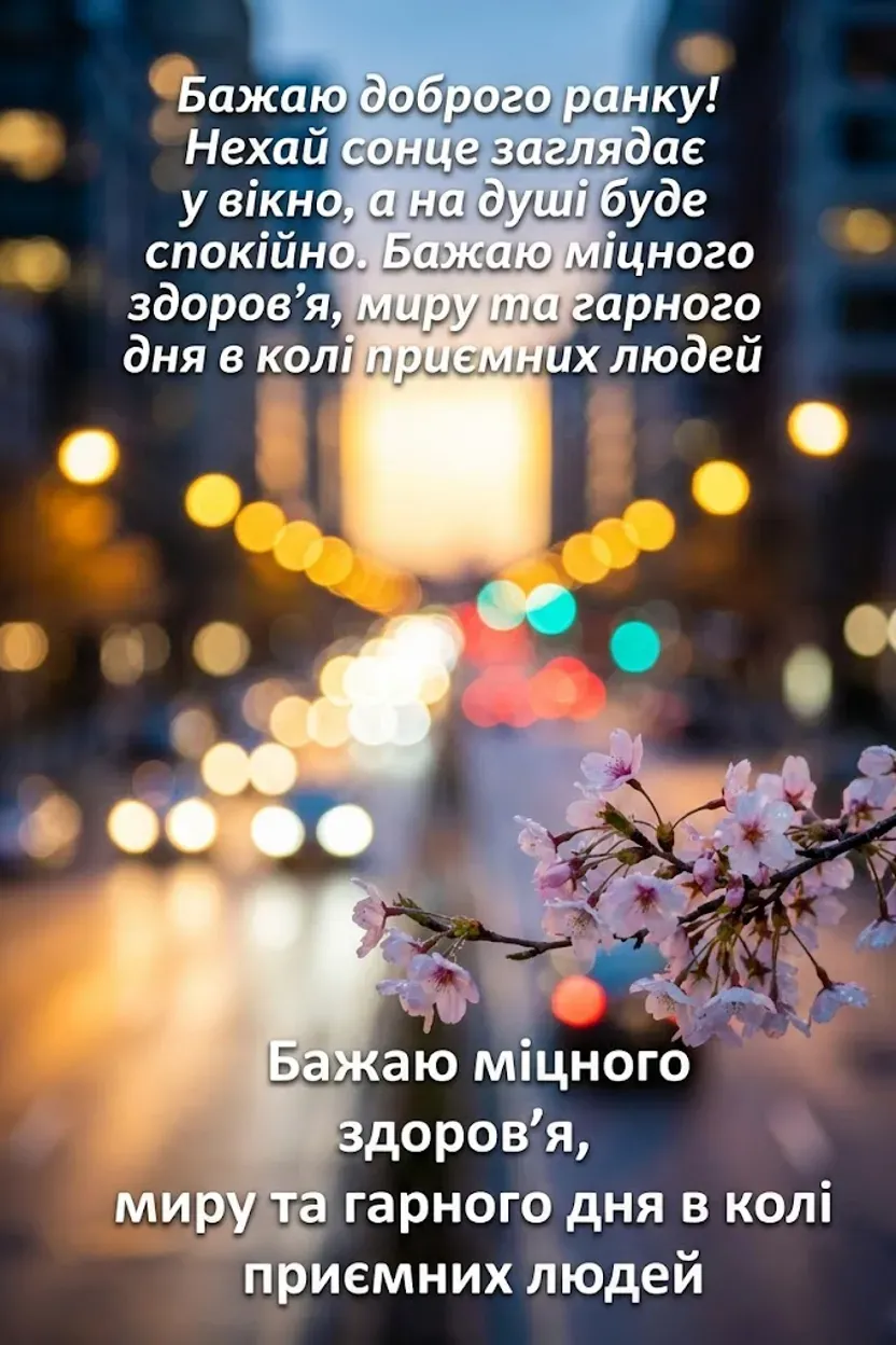Доброго ранку і гарного дня українською: душевні побажання та красиві картинки