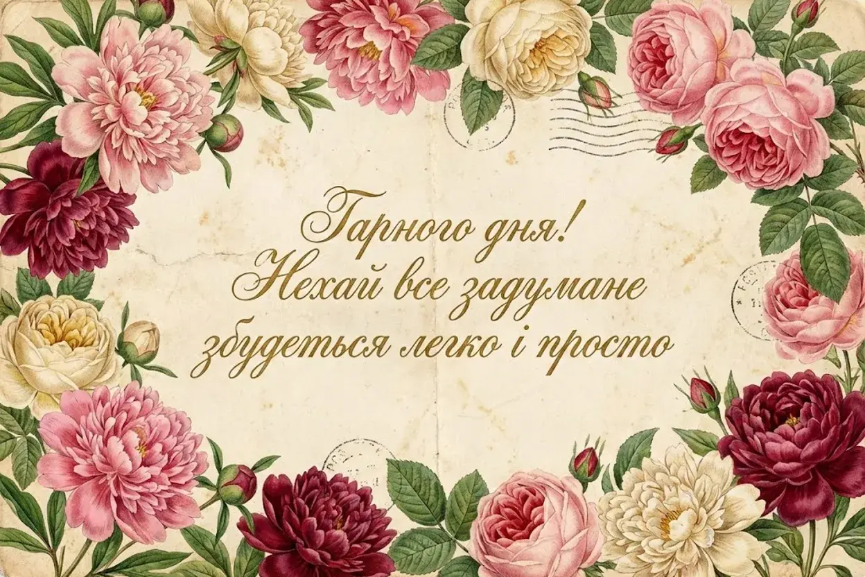 Доброго ранку і гарного дня українською: душевні побажання та красиві картинки