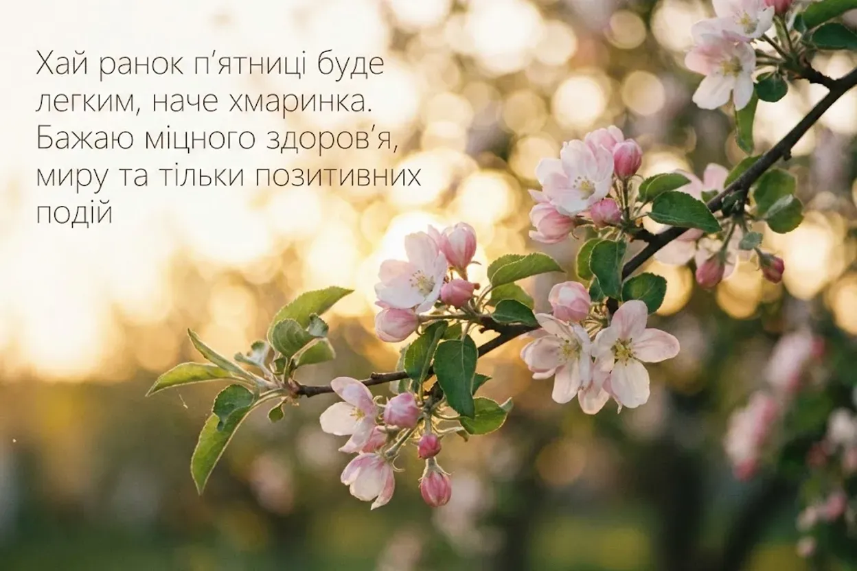 Листівки з добрим ранком п’ятниці: надихаючі картинки та щирі побажання для гарного настрою