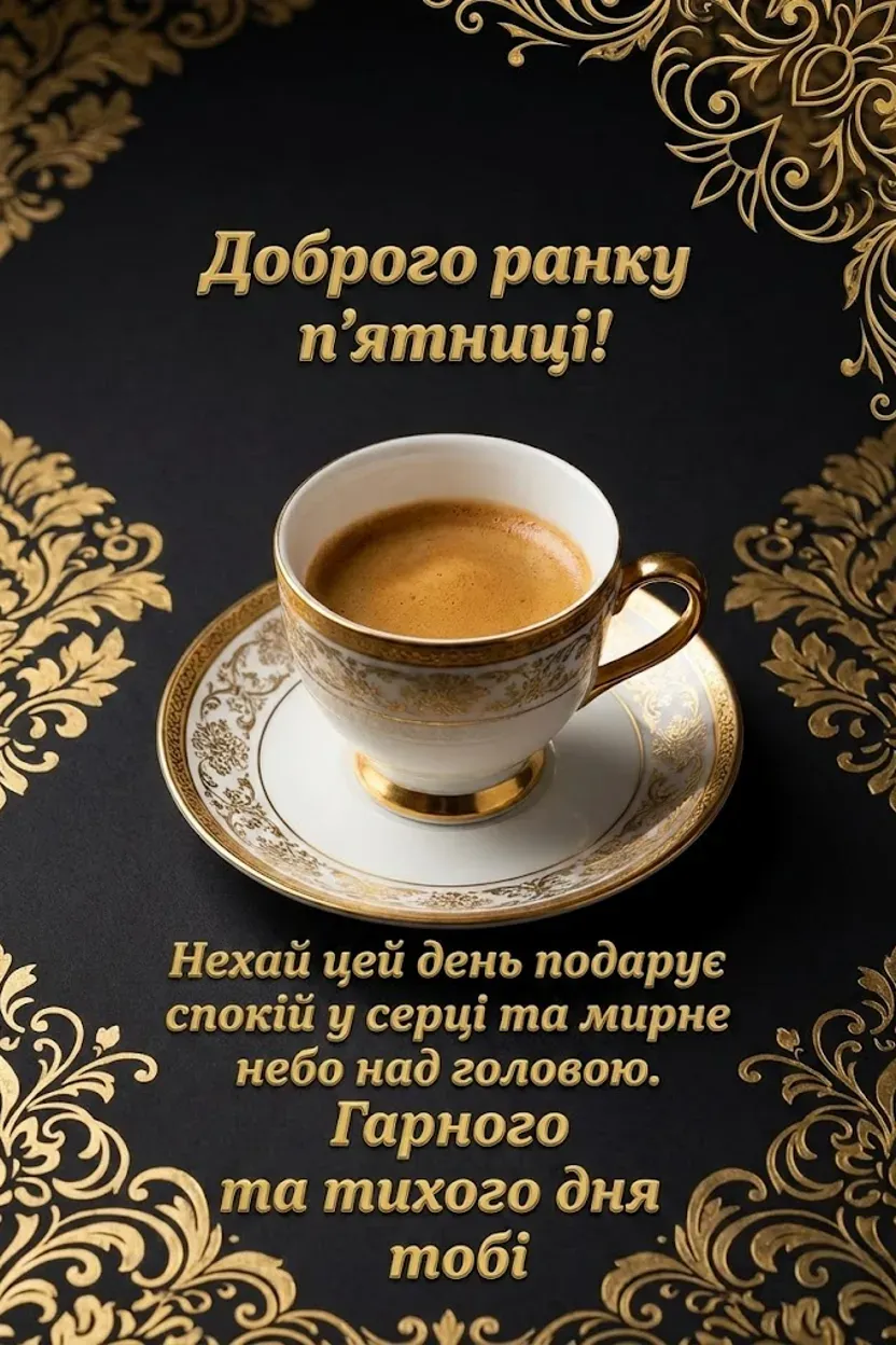 Листівки з добрим ранком п’ятниці: надихаючі картинки та щирі побажання для гарного настрою