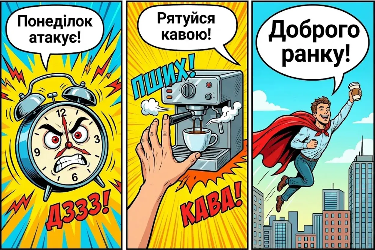 Доброго ранку, з понеділком: душевні листівки та прикольні картинки для вдалого початку тижня