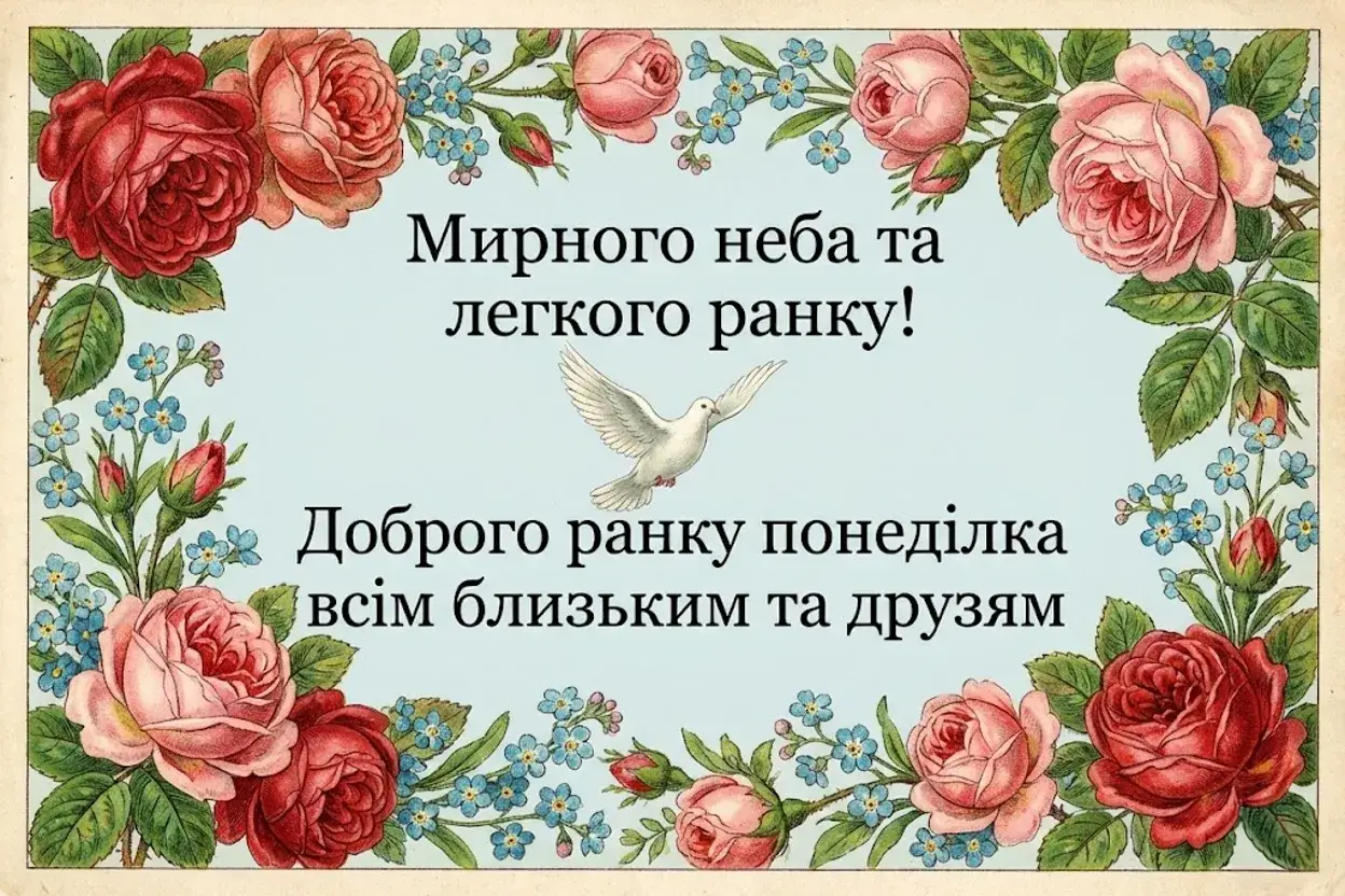 Доброго ранку, з понеділком: душевні листівки та прикольні картинки для вдалого початку тижня