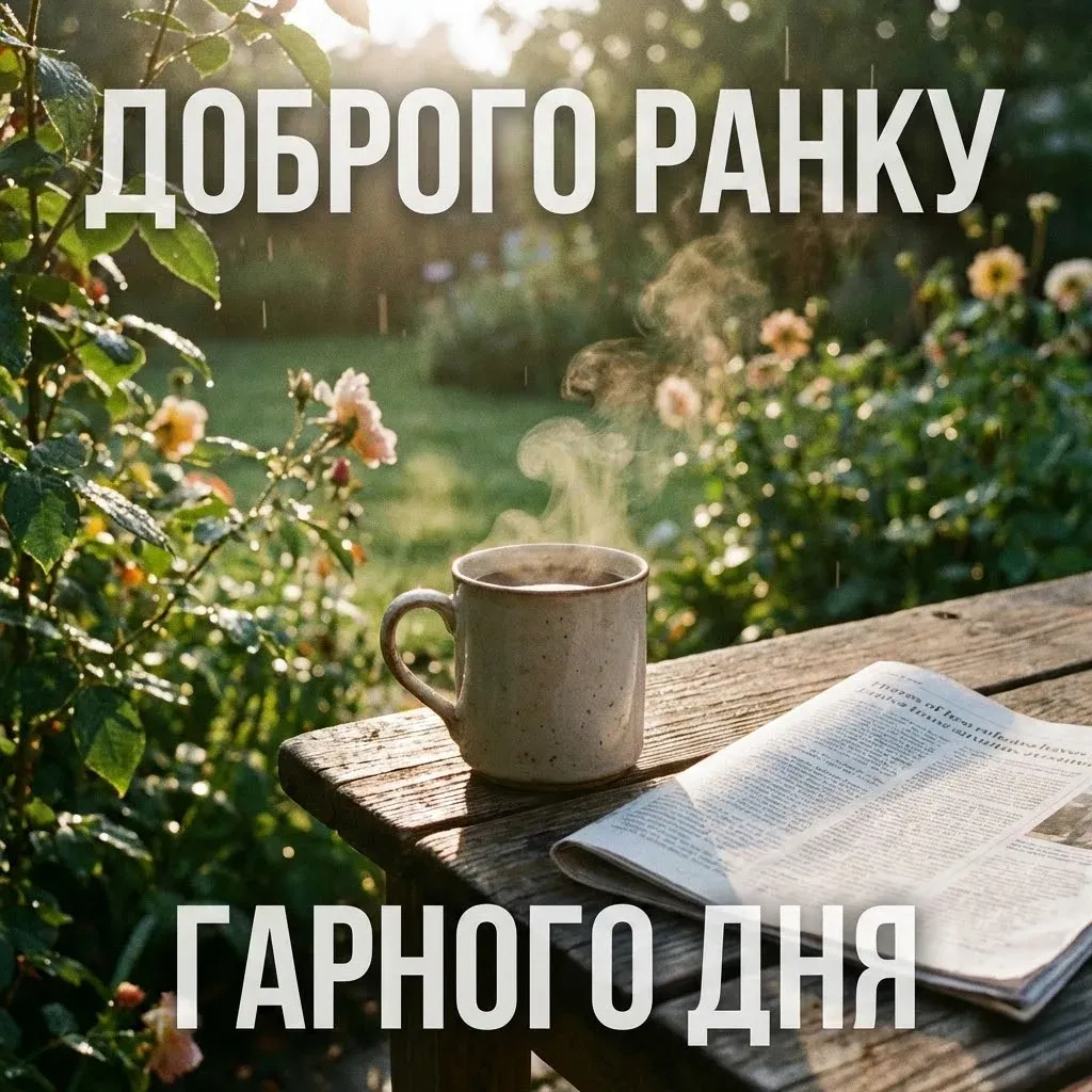 Листівки доброго ранку та гарного дня: душевна добірка для найкращого настрою