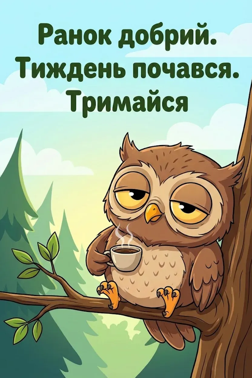 Доброго ранку та гарного початку тижня: картинки, листівки та щирі побажання