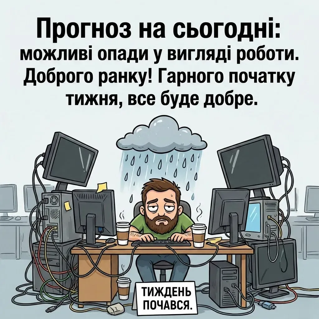 Доброго ранку та гарного початку тижня: картинки, листівки та щирі побажання