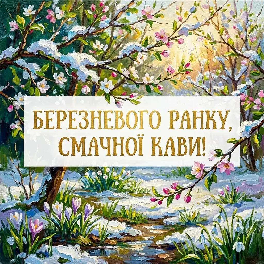 Доброго ранку березня: найтепліші листівки та щирі побажання для весняного настрою