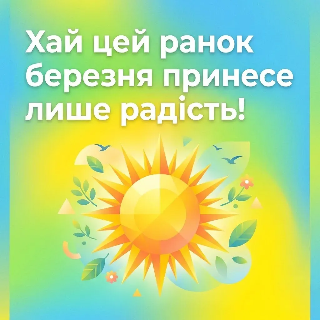 Доброго ранку березня: найтепліші листівки та щирі побажання для весняного настрою