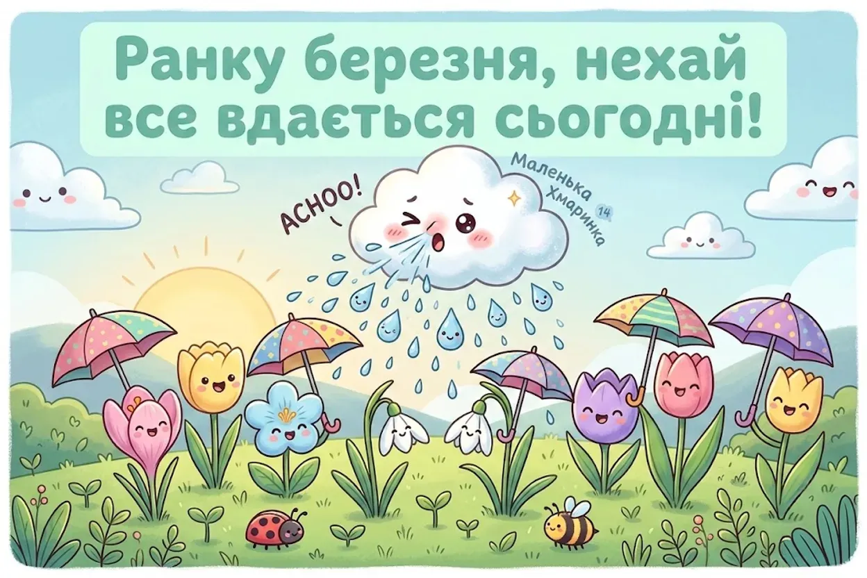 Доброго ранку березня: найтепліші листівки та щирі побажання для весняного настрою