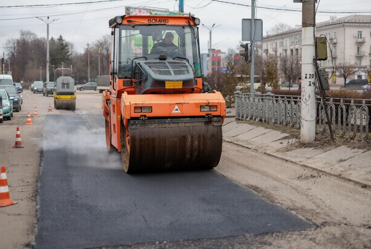 У Кам’янському стартував масштабний ремонт доріг: техніка вже працює на проспекті Свободи