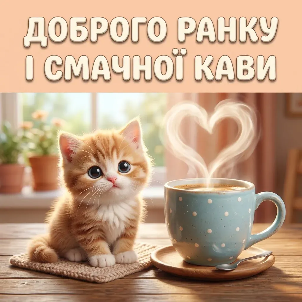 Доброго ранку, смачної кави і гарного дня: найкращі листівки та щирі побажання