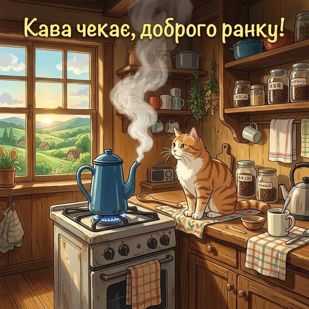 Доброго ранку, смачної кави і гарного дня: найкращі листівки та щирі побажання