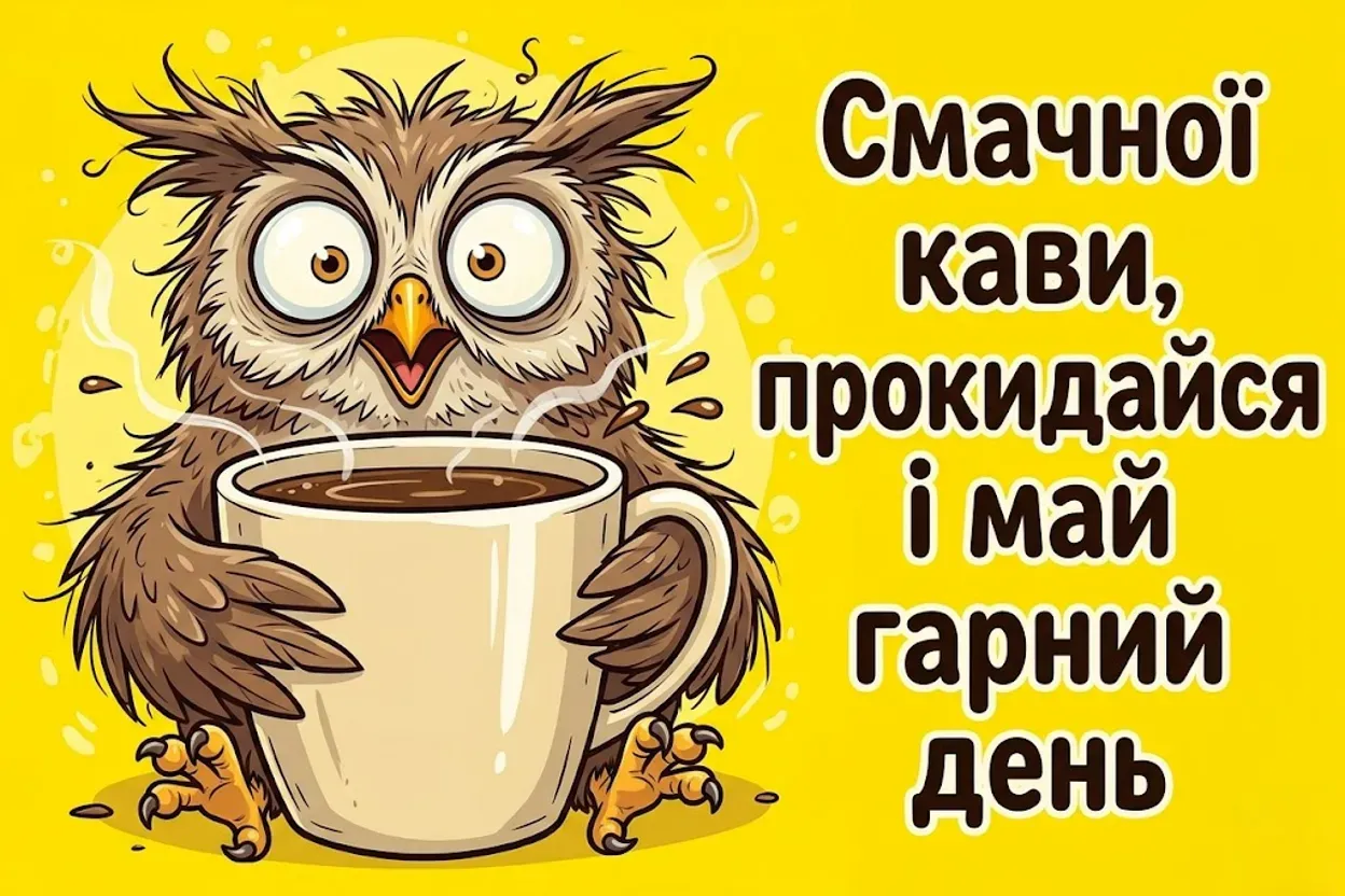Доброго ранку, смачної кави і гарного дня: найкращі листівки та щирі побажання