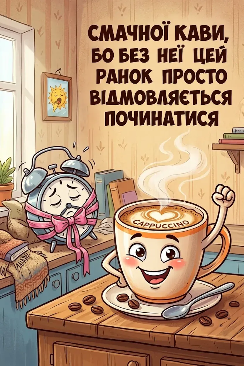 Доброго ранку, смачної кави і гарного дня: найкращі листівки та щирі побажання