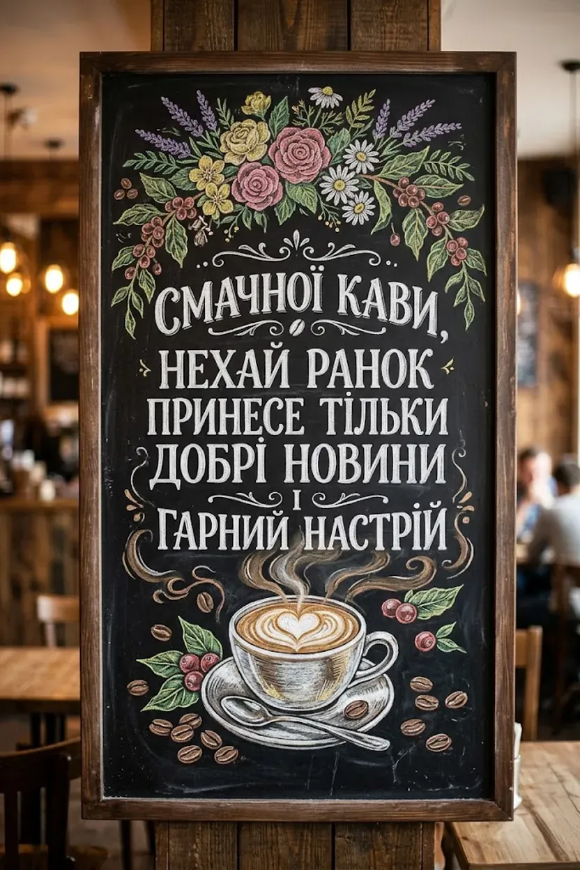 Доброго ранку, смачної кави і гарного дня: найкращі листівки та щирі побажання