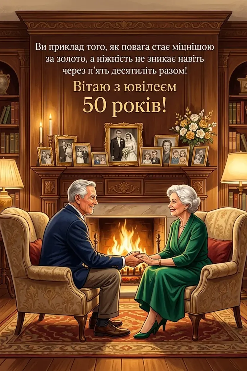 Золоте весілля: найтепліші привітання та побажання з нагоди 50-річчя шлюбу