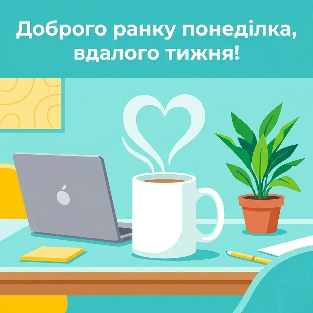 Доброго ранку понеділка та вдалого тижня: найкращі картинки та душевні листівки