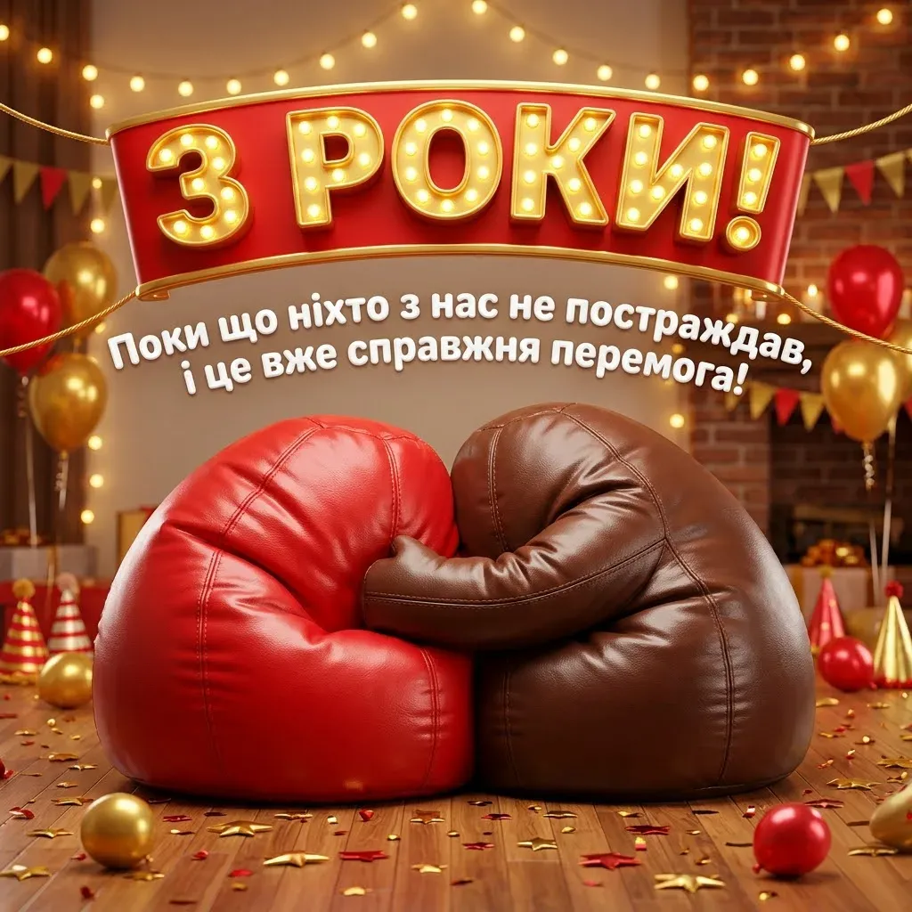 3 роки разом: картинки, вірші та щирі побажання до шкіряного весілля