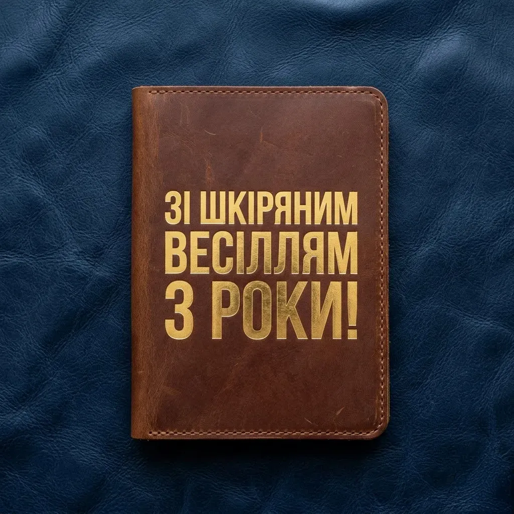 3 роки разом: картинки, вірші та щирі побажання до шкіряного весілля