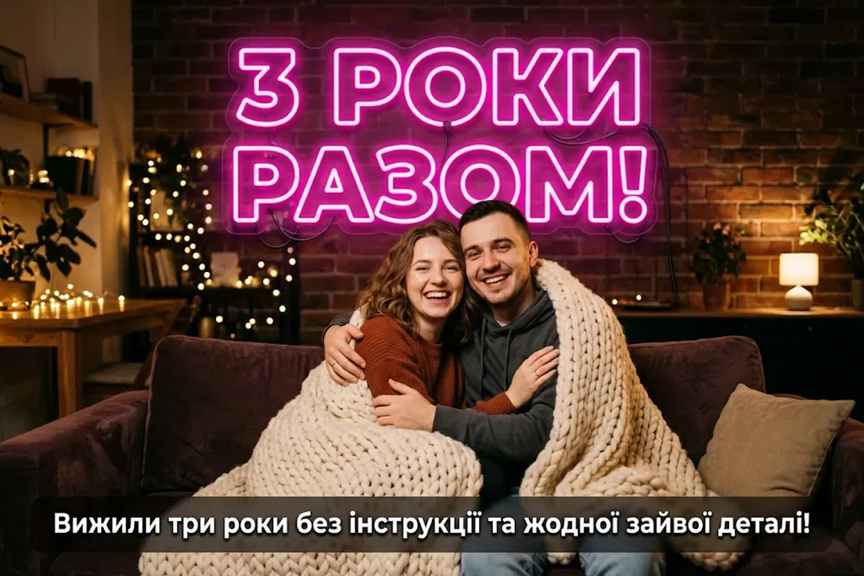 3 роки разом: картинки, вірші та щирі побажання до шкіряного весілля