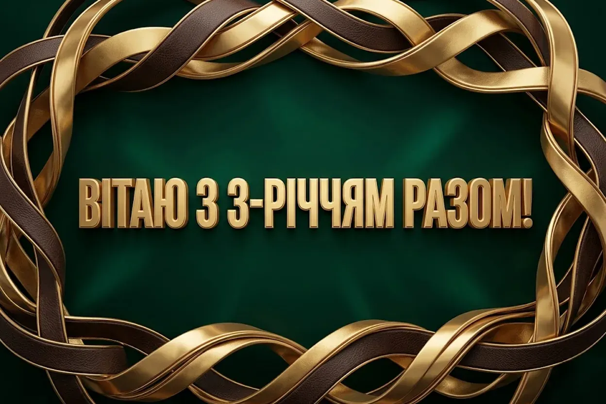 3 роки разом: картинки, вірші та щирі побажання до шкіряного весілля