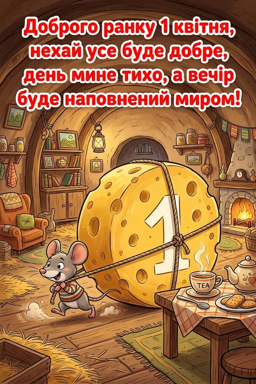 З 1 квітня, доброго ранку: яскраві листівки та найтепліші побажання до Дня сміху