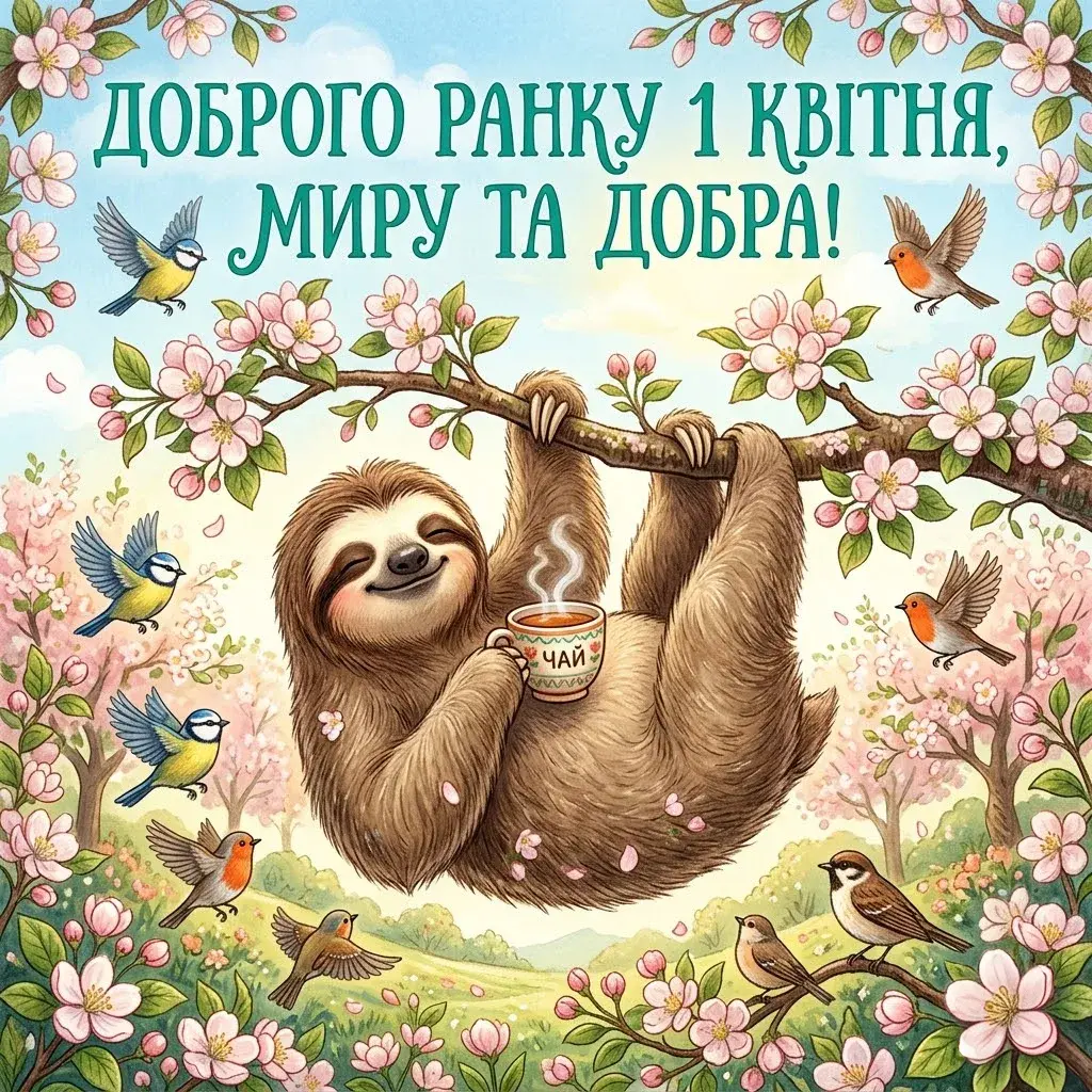 З 1 квітня, доброго ранку: яскраві листівки та найтепліші побажання до Дня сміху