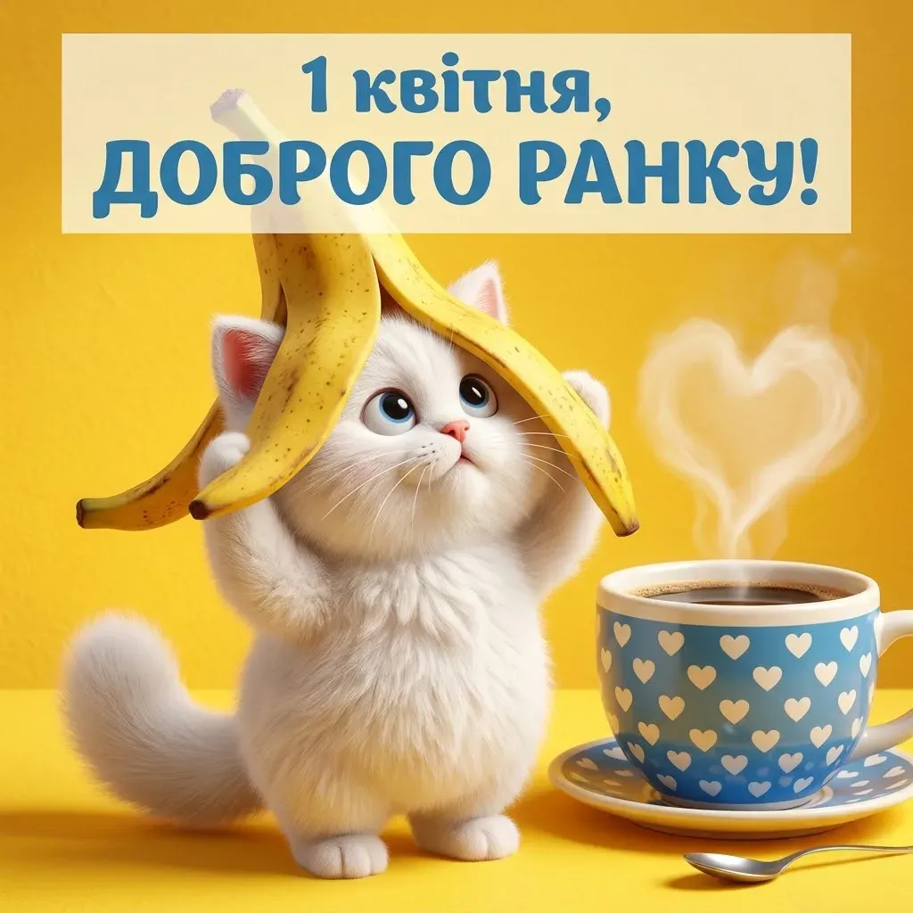 З 1 квітня, доброго ранку: яскраві листівки та найтепліші побажання до Дня сміху