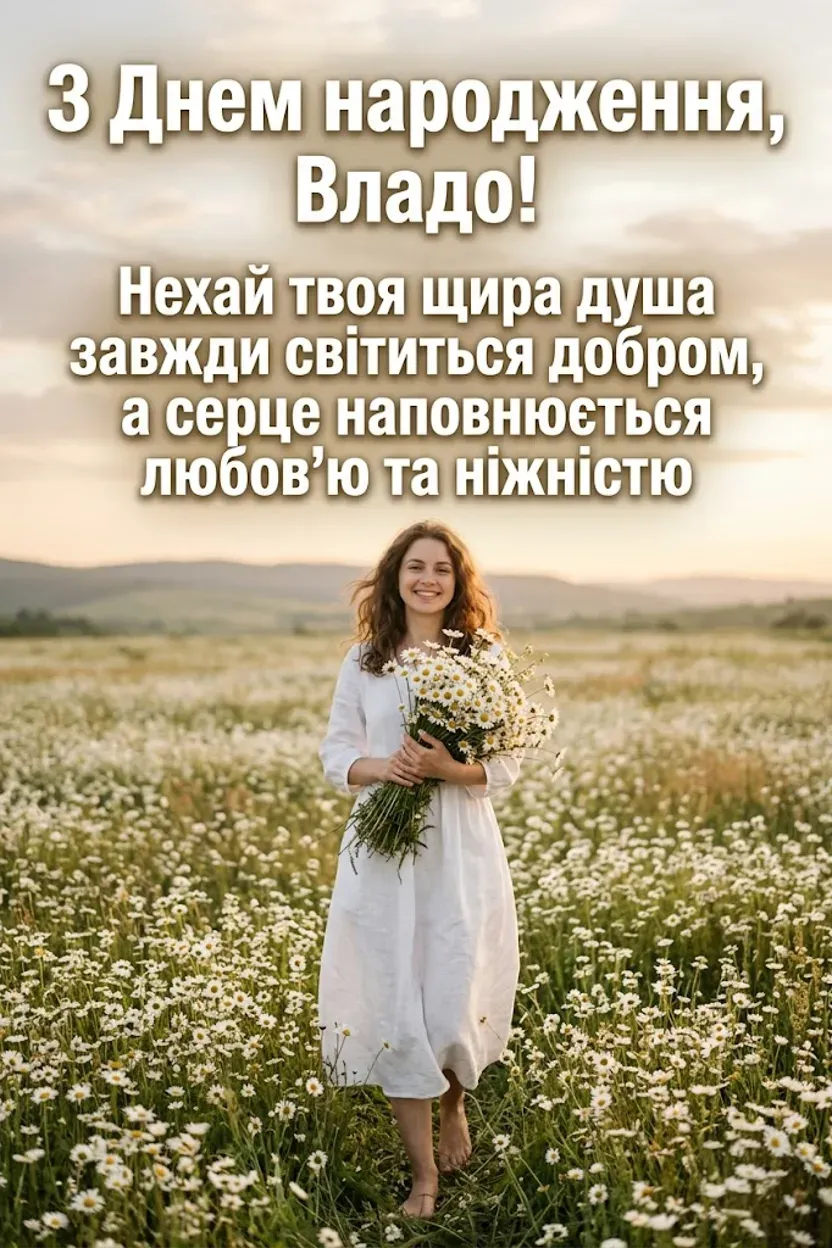 Побажання для Влади: знайдіть ідеальні слова до дня народження