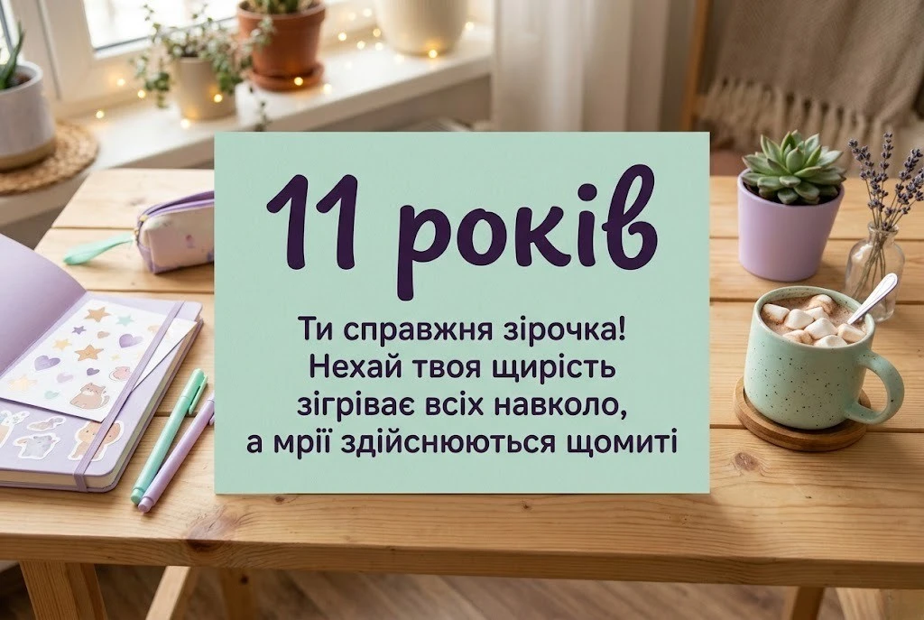 Що побажати дівчинці на 11-річчя: добірка зворушливих та сучасних вітань