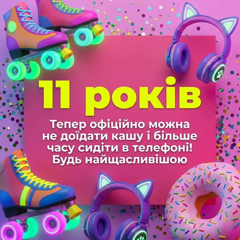 Що побажати дівчинці на 11-річчя: добірка зворушливих та сучасних вітань