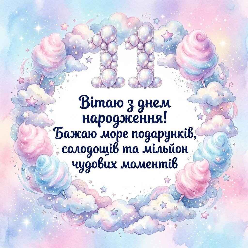 Що побажати дівчинці на 11-річчя: добірка зворушливих та сучасних вітань