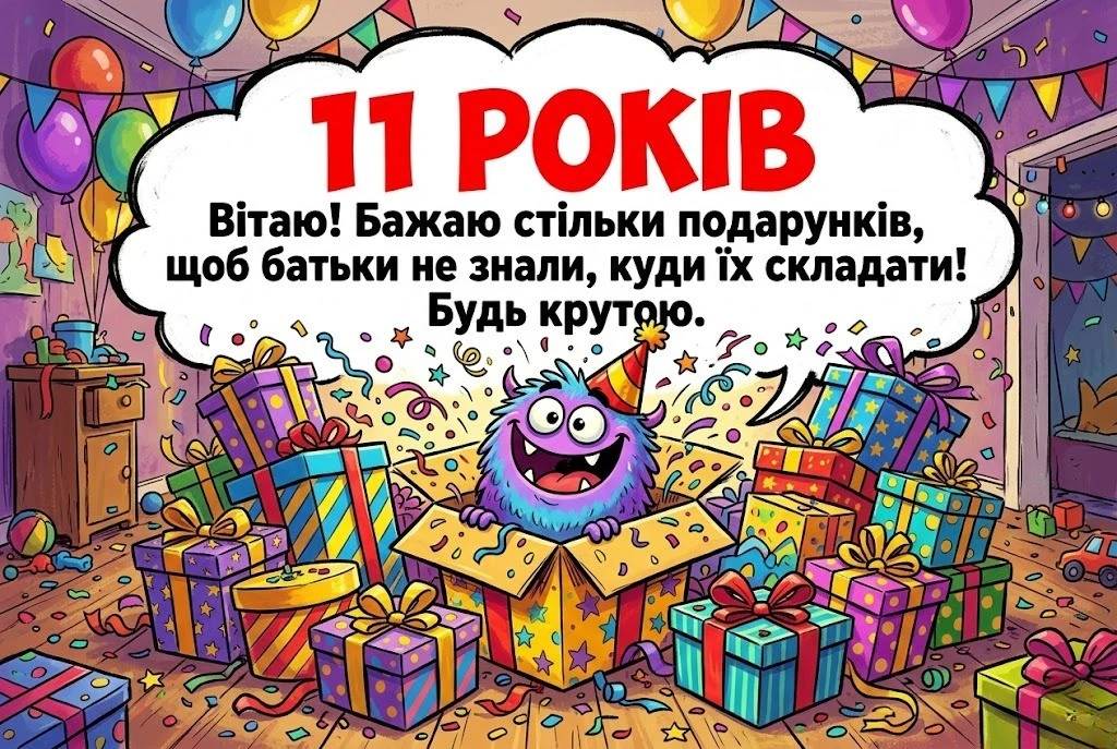 Що побажати дівчинці на 11-річчя: добірка зворушливих та сучасних вітань