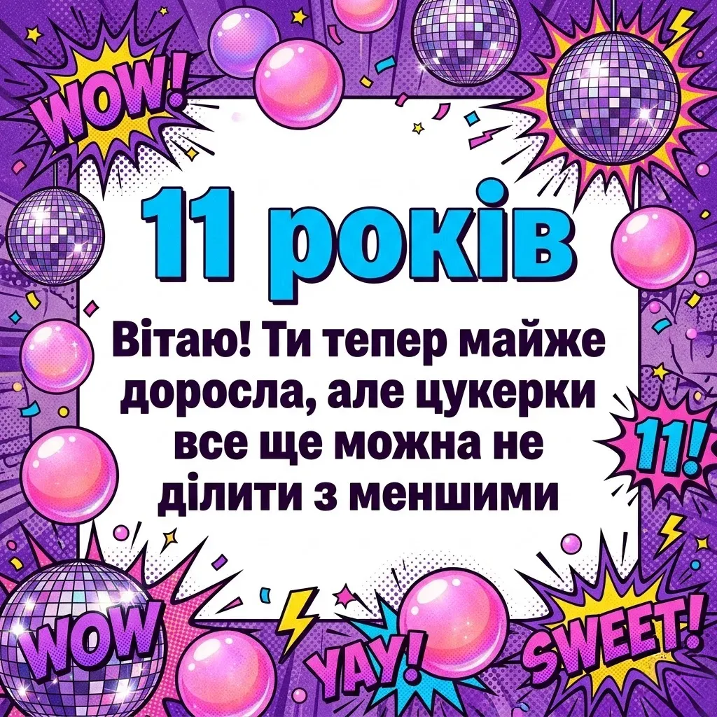 Що побажати дівчинці на 11-річчя: добірка зворушливих та сучасних вітань