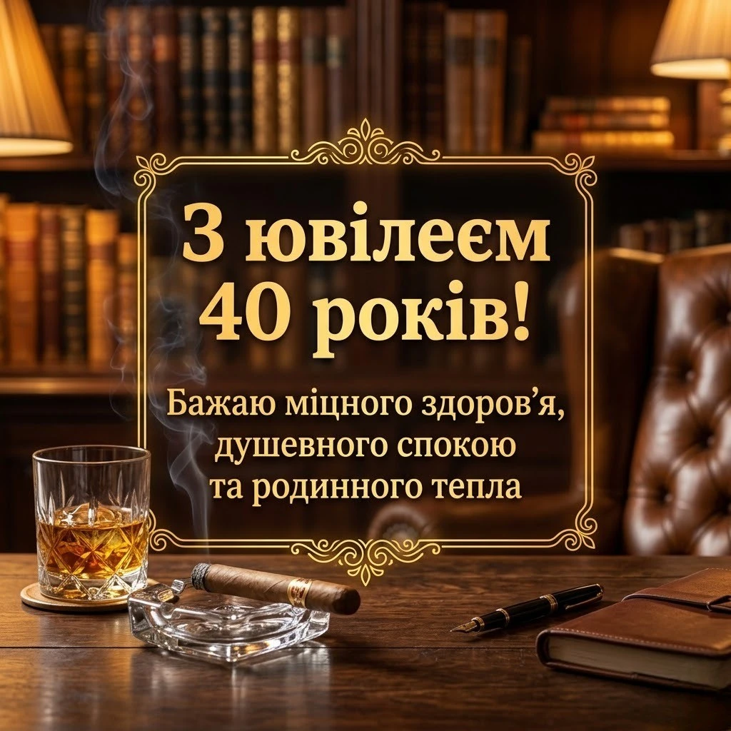Мудрість та сила: що побажати чоловіку в день його 40-річчя