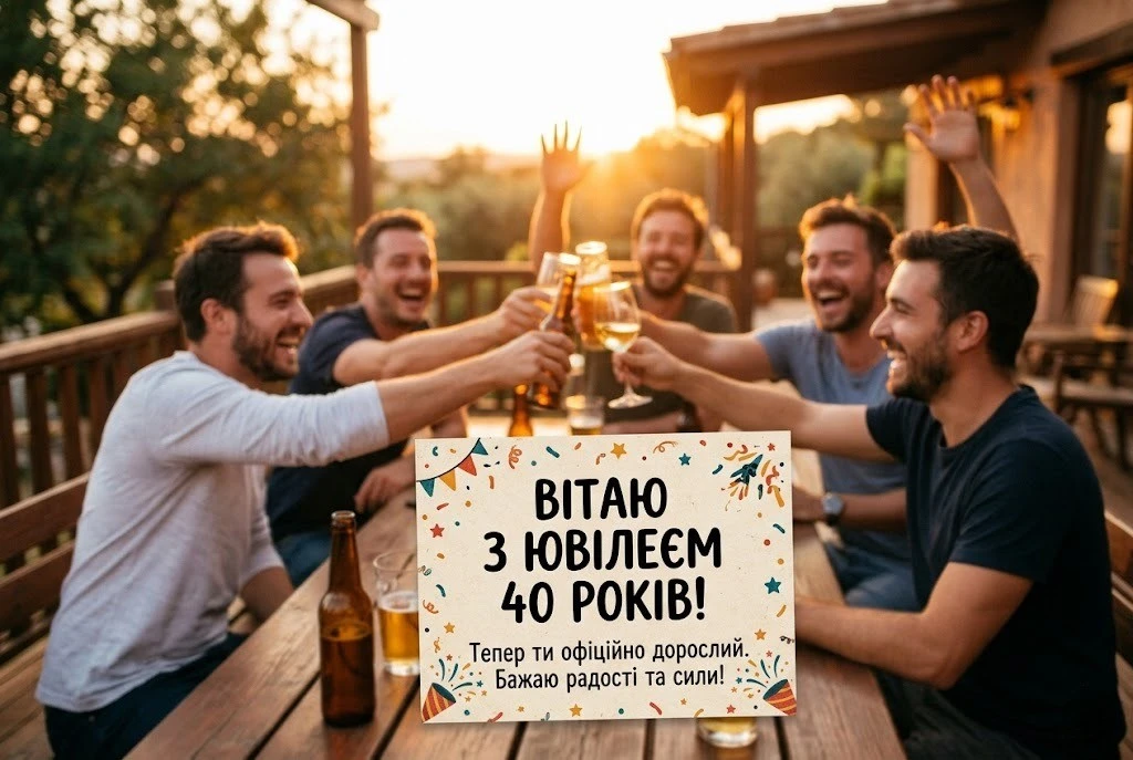 Мудрість та сила: що побажати чоловіку в день його 40-річчя