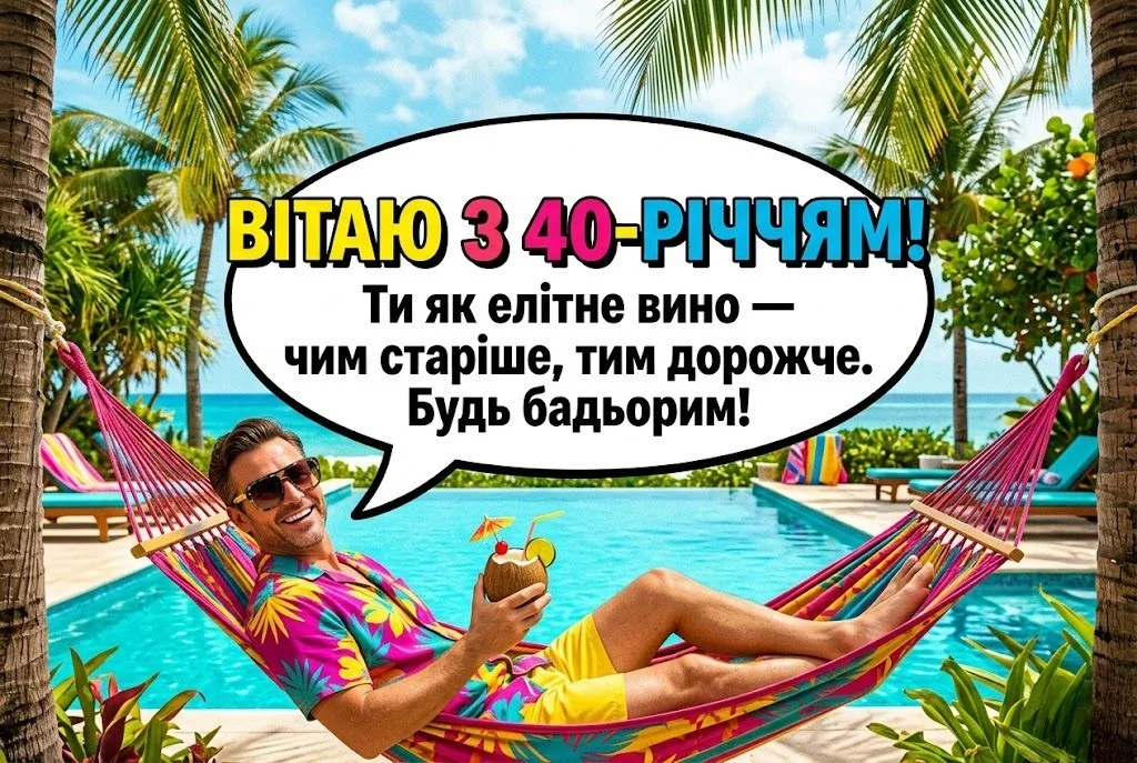 Мудрість та сила: що побажати чоловіку в день його 40-річчя