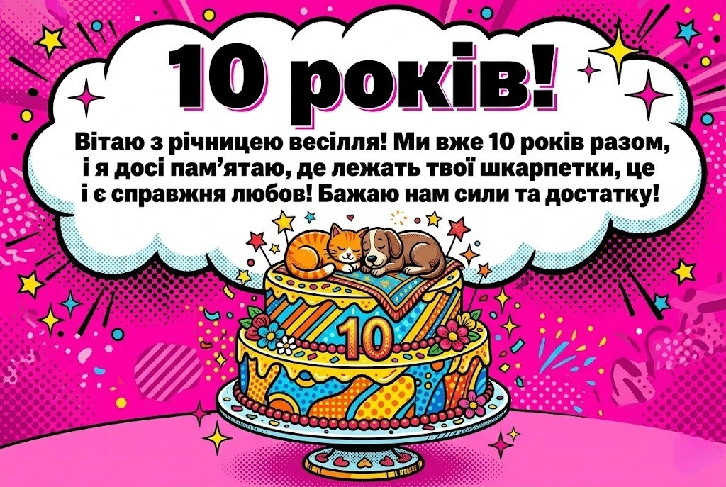 Як привітати з олов’яним весіллям: 10 років щасливого шлюбу