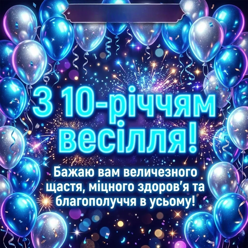 Як привітати з олов’яним весіллям: 10 років щасливого шлюбу